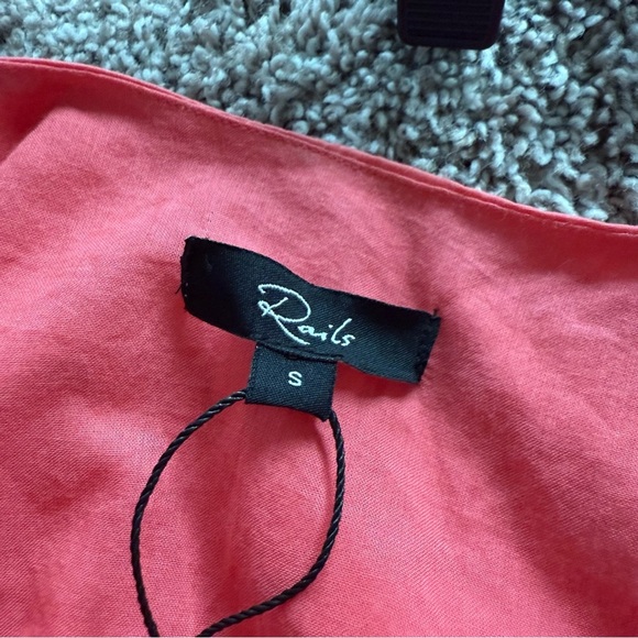 New Rails Yvette Midi Dress Spiced Coral Cut Out NWT Boho Casual Women’s Small - Picture 12 of 16